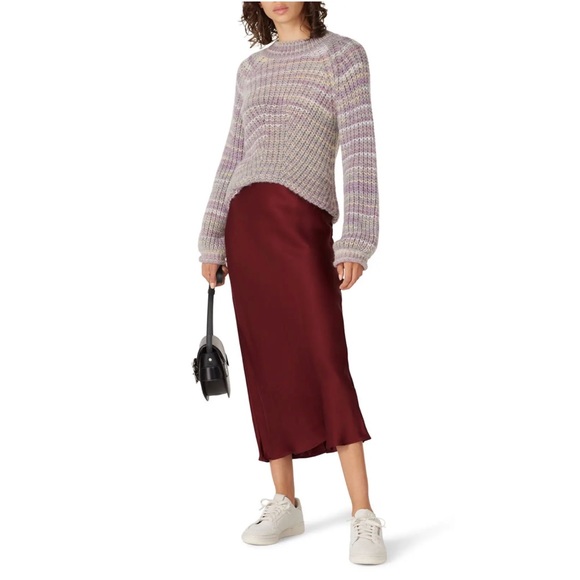 Nicholas Maliya Marled Alpaca Blend Sweater Gray Size Large - Picture 3 of 5